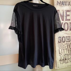 SHEIN Black Short Sleeve Top